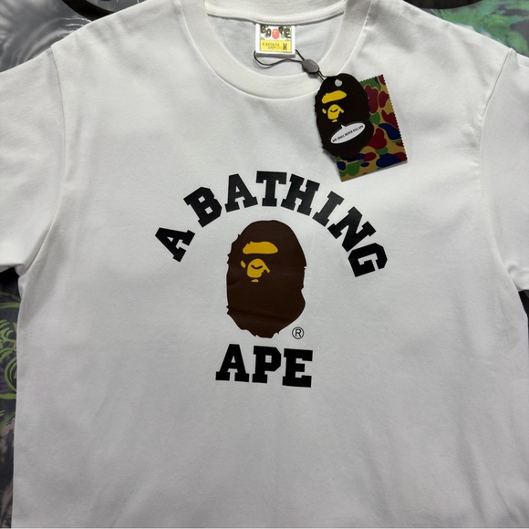 BAPE College Tee ‘White’ - Picture 5 of 8